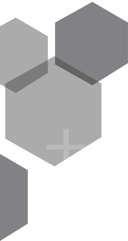 hexagon with cross design